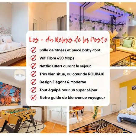 Hébergement de vacances Le Relais De La Poste 6ch 6 Sdb, 12 Pers Centre Fibre *