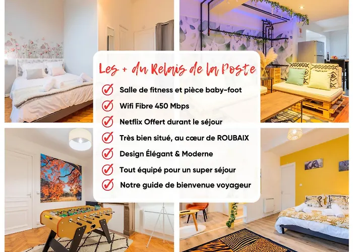 Hébergement de vacances Le Relais De La Poste 6ch 6 Sdb, 12 Pers Centre Fibre *