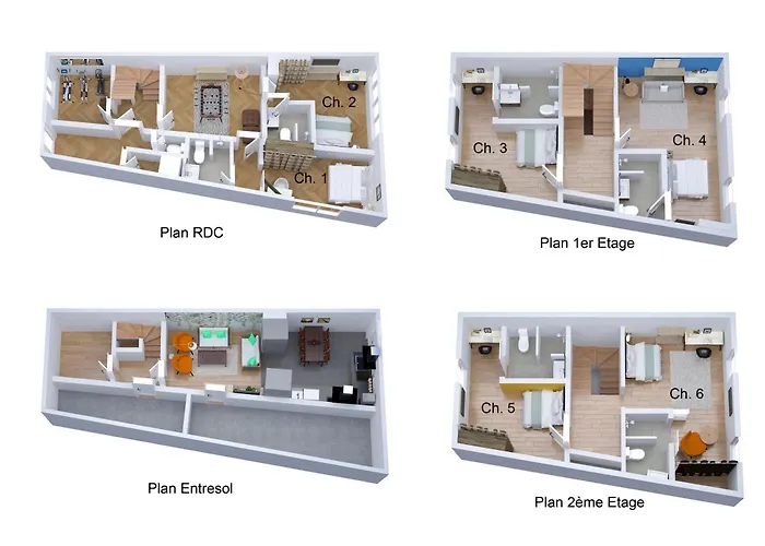 Le Relais De La Poste 6ch 6 Sdb, 12 Pers Centre Fibre